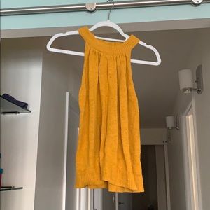 Madewell mustard knit tank